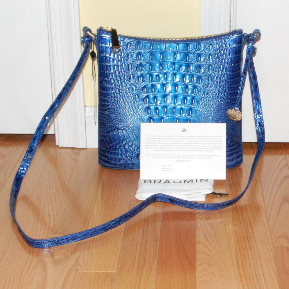 NWT - Brahmin Katie Vista Blue Ombre Melbourne Crossbody